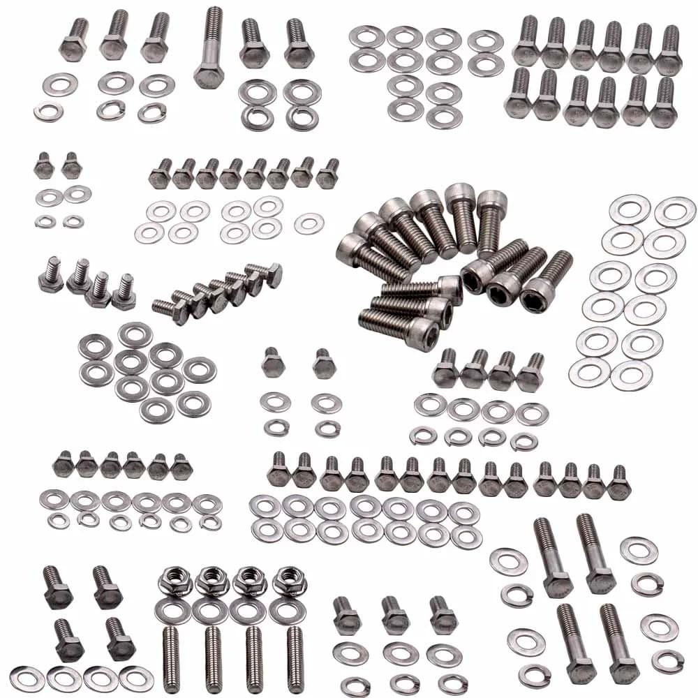 Stainless Steel Bolts Kit For Chevy SBC Engine Small Block 265 283 305 327 350
