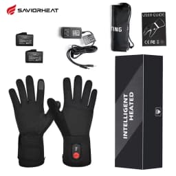 SAVIOR HEAT Rechargeable Heated Gloves Liner Electric Heated Glove Battery Men Women Bicycles Soccer Warmer Gloves SW04 Heated