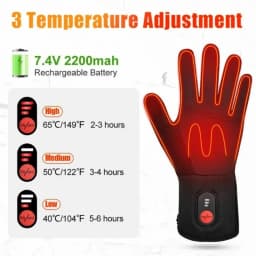 SAVIOR HEAT Rechargeable Heated Gloves Liner Electric Heated Glove Battery Men Women Bicycles Soccer Warmer Gloves SW04 Heated
