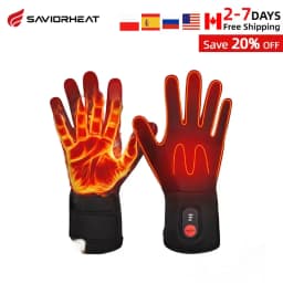 SAVIOR HEAT Rechargeable Heated Gloves Liner Electric Heated Glove Battery Men Women Bicycles Soccer Warmer Gloves SW04 Heated