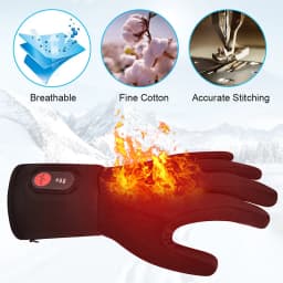 SAVIOR HEAT Rechargeable Heated Gloves Liner Electric Heated Glove Battery Men Women Bicycles Soccer Warmer Gloves SW04 Heated