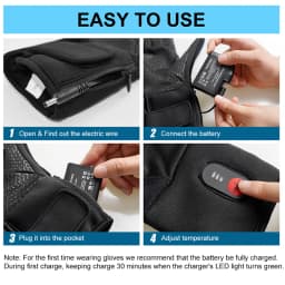 SAVIOR HEAT Rechargeable Heated Gloves Liner Electric Heated Glove Battery Men Women Bicycles Soccer Warmer Gloves SW04 Heated