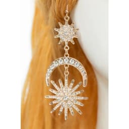 MICCOSTUMES Women's Princess Cosplay Wig and Accessory Hair Crown Headwear and Earrings