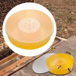 Beekeeping Tools Bee Feeder Drinking Bowl Round Hive Top Beehive Drinking Bowls Food Container Beekeeping Equipments