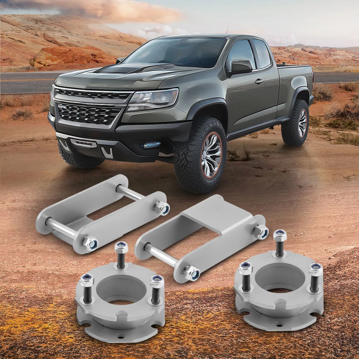 3" Front 2" Rear Leveling Lift Kit for Chevrolet Colorado GMC Canyon 2015-2022