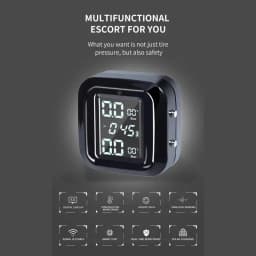 Tire Pressure Monitor Waterproof Motorcycle TPMS System High Precision LCD Display Real-time Monitoring Motorcycle Accessories