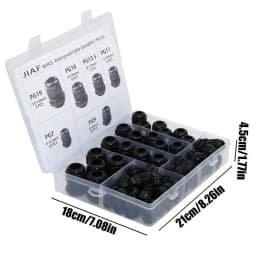 Waterproof Wire Connector 50 Pieces Cable Grommets Cord Connector Wire Cable Gland Cable Gland Joints With Storage Box For