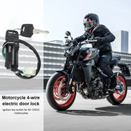 Ignition Key Lock Car Accessories Electric Scooter Key Ignition Electric Start Button Key Starter Parts Motorcycle Accessories