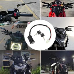 Ignition Key Lock Car Accessories Electric Scooter Key Ignition Electric Start Button Key Starter Parts Motorcycle Accessories