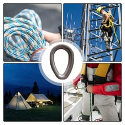 Wire Rope Clamp Wire Rope Thimble And Clamp Set Various Specifications Stainless Steel Crimping Ring Sleeve Marine Hardware
