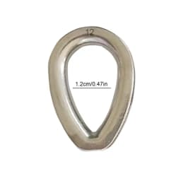 Wire Rope Clamp Wire Rope Thimble And Clamp Set Various Specifications Stainless Steel Crimping Ring Sleeve Marine Hardware