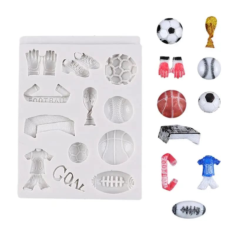 Soccer Ball Silicone Molds Football Birthday Party Silicone Molds for Baking Mold Easy to Demold Food-Grade High-Temperature