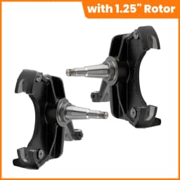 Pair 3" Lowering Drop Spindle 1.25" Rotor For Chevy C10 GMC C1500 1973-1987 2WD