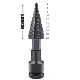 Step Drill Bit Electric Wrench Drill Bit Stepped Up Bits Home Tools Multi Size Hole Stepped Up Drill Bit For Stainless Steel