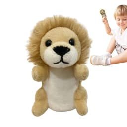Cartoon Animal Hand Puppet Parent-child Game Hippopotamus Lion Tiger Appease Toys Birthday For Children