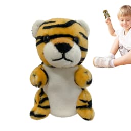 Cartoon Animal Hand Puppet Parent-child Game Hippopotamus Lion Tiger Appease Toys Birthday For Children