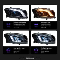 Car Headlights for Benz W164 ML LED Headlight 2012-2015 Headlights ML350 ML500 DRL Turn Signal High Beam All LED Projector Lens