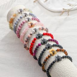 Beaded Personalized Photo Projection Bracelet Custom Photo Dog Paw Bracelet Pet Photo Necklace Cat PawPendant Commemorative Gift
