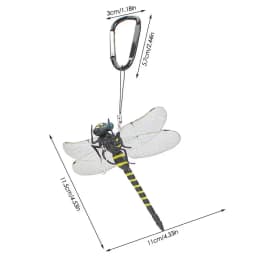Clip On Dragonfly Fake Dragonflies Simulated Dragonfly Pin Artificial Large Dragonfly Clips Fly Repelling Supplies Attach To