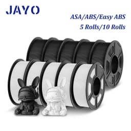 JAYO ASA / ABS Filament 1.75mm 1KG/Roll Low Temteratue Easy ABS 3D Printer Filament High Toughness 3D Printer Filament