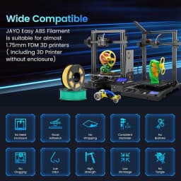 JAYO ASA / ABS Filament 1.75mm 1KG/Roll Low Temteratue Easy ABS 3D Printer Filament High Toughness 3D Printer Filament