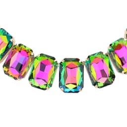 Stonefans AB Color Necklace and Earring for Women Rhinestone Rhinestone Choker Dubai Fashion Wedding Jewelry Sets Bridemaids