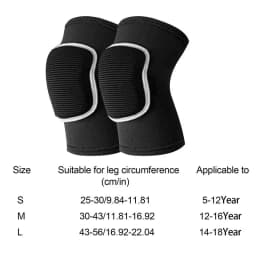 Youth Knee Pads 2pcs Children Knee Support Breathable Anti Slip Stretchy Cotton Pads Soft Sponge Padding For Roller For 4-18