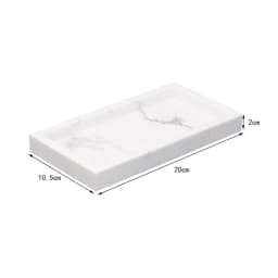 Bathroom Tray Rectangular Marble Texture Storage Tray Home Decor Household Kitchen Accessories Resin 20x10.5x2cm