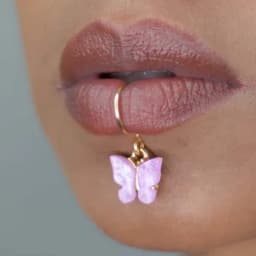 Stonefans New Butterfly Lip Cuff No Piercing Needed Fake Lip Ring Body Jewelry Sexy Fashion Rhinestone Lip Studs Party Gift Rave