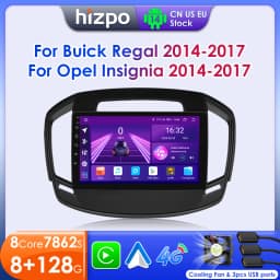Hizpo 2 DIN Android 13 Car Radio For Buick Regal For Opel Insignia 2014 - 2017 Multimedia Stereo Screen Carplay 7862 AutoRadio