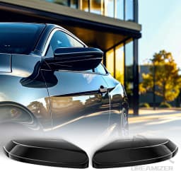 Fit For Honda Accord 10th 2016-2021 Black Side Wing Mirror Cover Rearview Mirror Cover Cap Trim Car Replacement External Parts