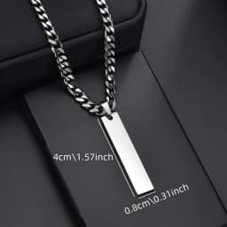HAOHUPO Personalized Eyes Photo Fashionable Couple Necklace Customized Pendant Engravable Picture Stainless Steel Gifts for Boy