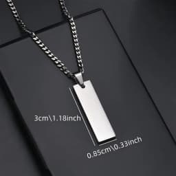 HAOHUPO Personalized Eyes Photo Fashionable Couple Necklace Customized Pendant Engravable Picture Stainless Steel Gifts for Boy