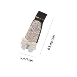 Sunglass Holder For Car Rhinestones Bowknot/Camellia Glasses Holders For Car Sun Visor Visor Sunglass Holder Sun Visor Organizer