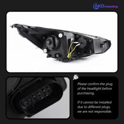 AKD Head Lamp for Ford Focus LED Headlight 2015-2018 Headlights Focus DRL Turn Signal High Beam Angel Eye Projector Lens