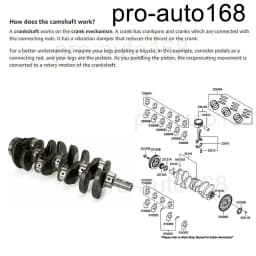 Carbole Engine Crankshaft For Hyundai Sonata Tucson Kia Forte Optima Sportage Rondo 2.4L