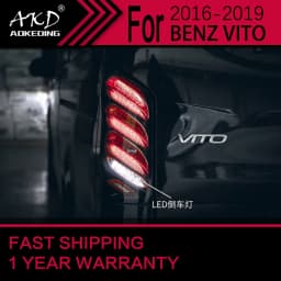Car Lights for Benz VITO V250 V260 LED Tail Light 2016-2021 W447 Rear Stop Lamp Brake Signal DRL Reverse Automotive Accessories
