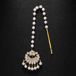 Stonefans Pearl Forehead Chain Headband for Women Headband Hair Fashion Headpiece Bridal Tiara Wedding Jewelry Accessories Gifts