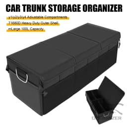 Car Organizer Trunk Storage Bag Large Capacity Auto Multiues Tools Stowing Tidying Car Trunk Fold Up Bag Box 3-in-1