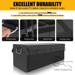 Car Organizer Trunk Storage Bag Large Capacity Auto Multiues Tools Stowing Tidying Car Trunk Fold Up Bag Box 3-in-1