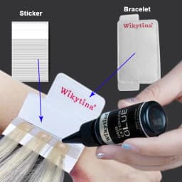 V Light Hair Extensions Set with UV Glue Hair Extension Kit Technology and Tools for Easy Application and Salon Quality Results