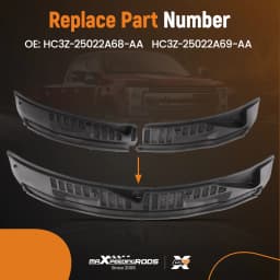 Windshield Wiper Cowl Panel Grille Set Top Cover Trim for Ford Super Duty F250 2017 2018-2020 2021 2022 HC3Z-25022A68-AA