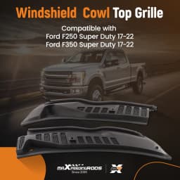 Windshield Wiper Cowl Panel Grille Set Top Cover Trim for Ford Super Duty F250 2017 2018-2020 2021 2022 HC3Z-25022A68-AA