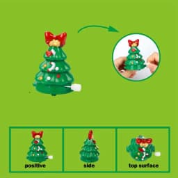 Wind Up Toys 8X Wind Up Christmas Jumping Toy Christmas Small Toys Party Favors Assorted Hand Clockwork Toy For Classes Kids