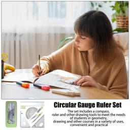 Protractor And Compass Set Math Geometry Kit Sets Drafting Compasses With Maths Protractor Set Squares Ruler And More For