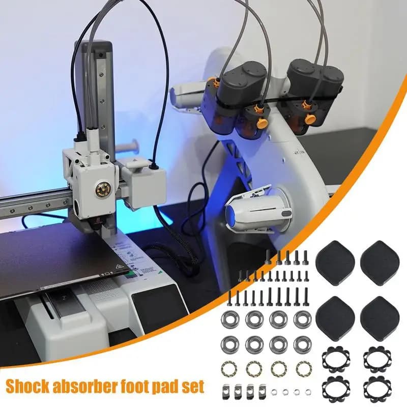 3D Printer Feet 3D Printer Parts 3D Printer Tool Kit Shock-Absorbing 3D Printer Accessories Tool Kit 3D Printer Accessories Kit