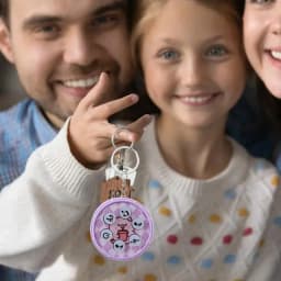 Quick Push Game For Kids Light Up Electronic Drum Game Keychain Relieving Stress Pop Fidget Keychain Improves Concentration