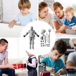 Action Figure 3D Printed Stress Relief Toy Multi-Jointed Robot Action Figure Collectible Action Figure For Collectors Desktop