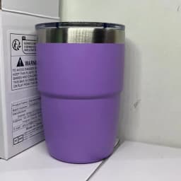 8oz Stainless Steel Thermos Cup Multi-color Portable Ice Cup Mini Double-layer Insulated Coffee mug With Lid water bottle