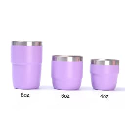 8oz Stainless Steel Thermos Cup Multi-color Portable Ice Cup Mini Double-layer Insulated Coffee mug With Lid water bottle